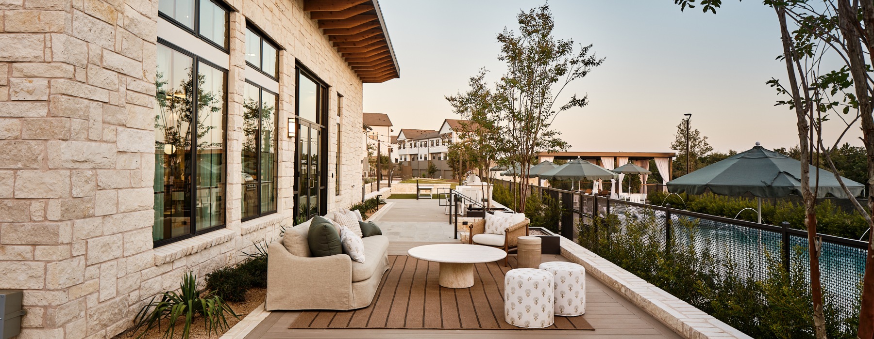 Outdoor seating area 