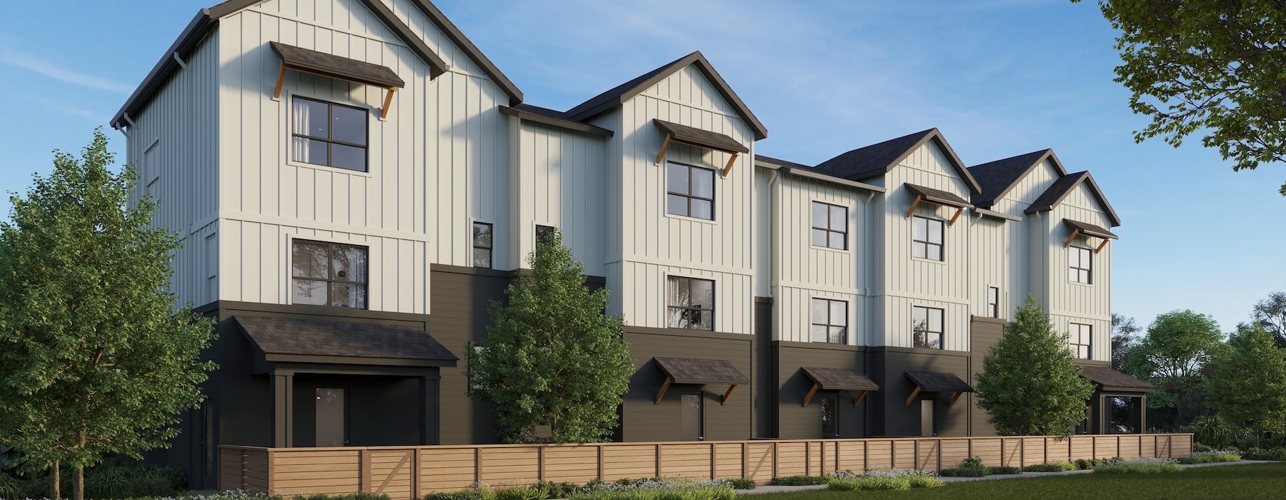 a large house with a fence around it